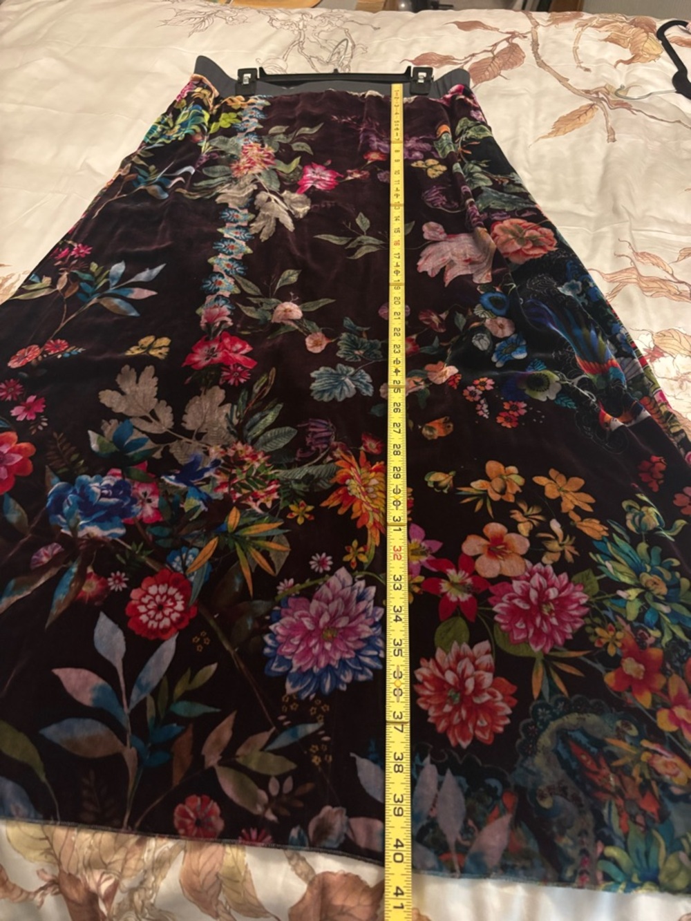 Johnny Was burnt out velvet look maxi skirt. Medium. - Picture 3 of 8